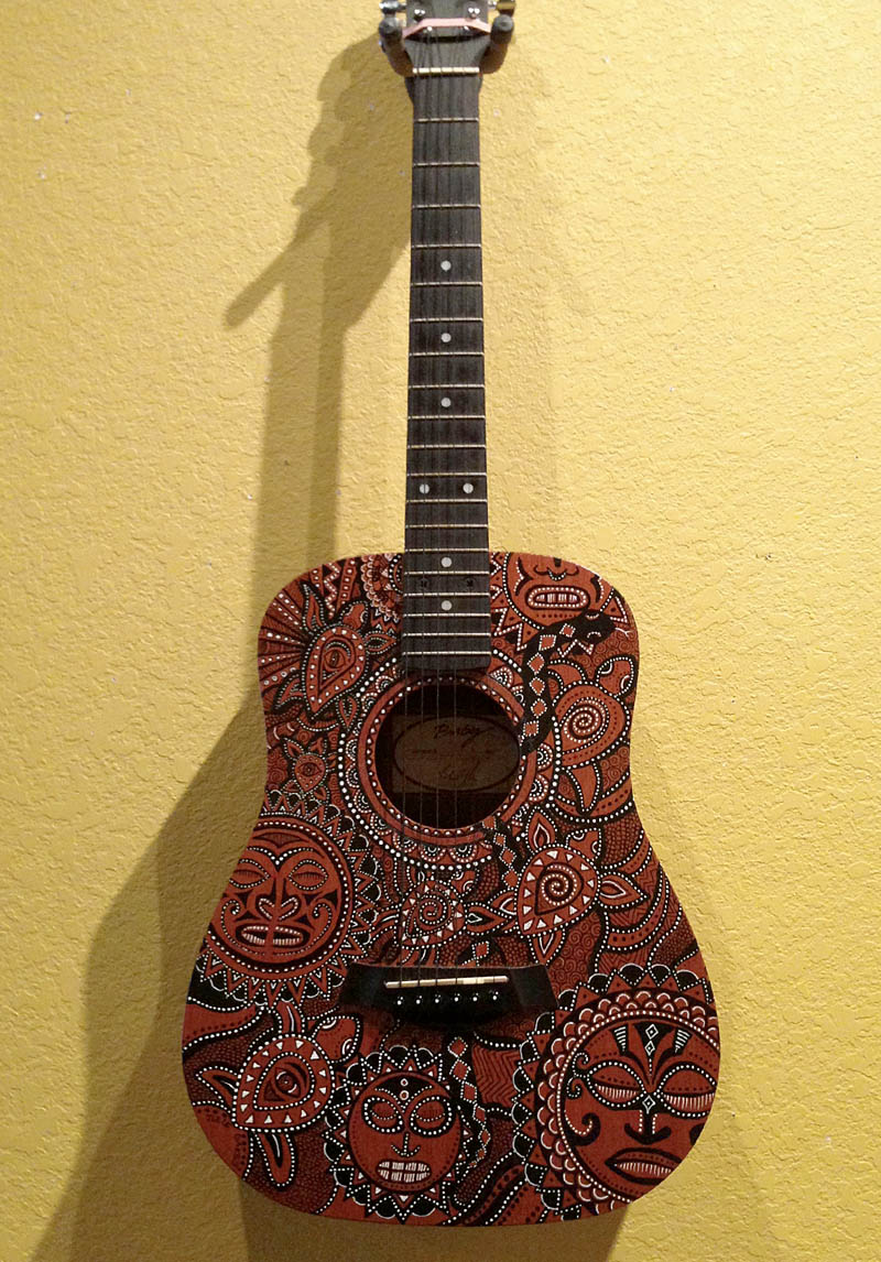 guitar painting sample