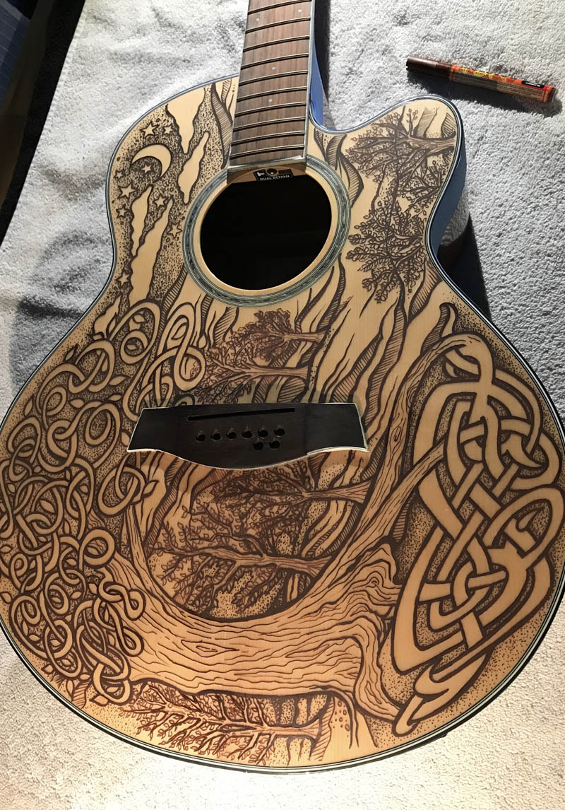custom guitar designs artwork