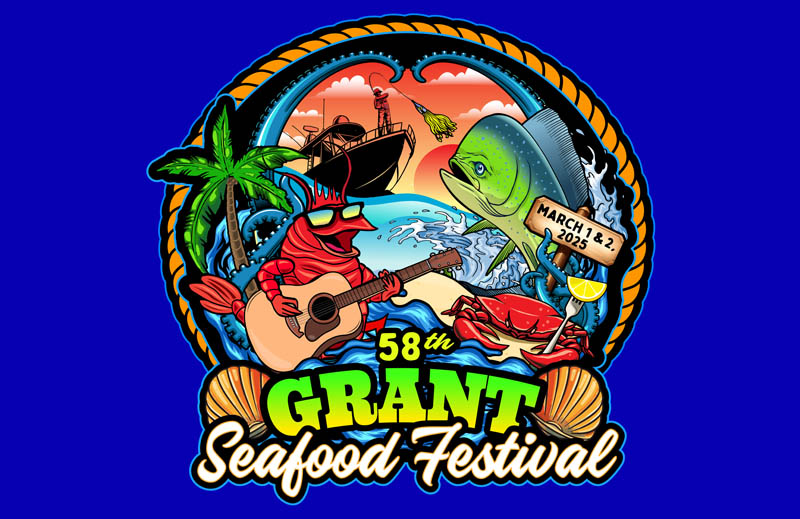Grant Seafood Festival T-shirt Artwork