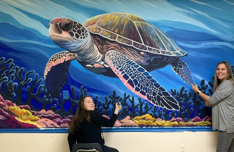Sea Turtle Mural Artwork